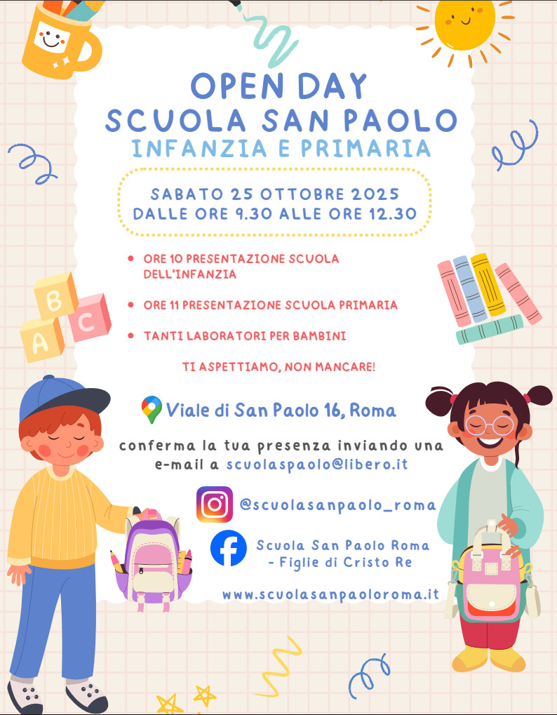 Open Day 2025/26 Scuola San Paolo